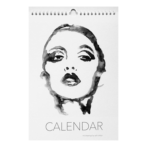 Calendar with Aquarel paintings