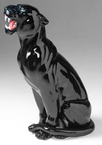 Ceramic Black Panther Statue