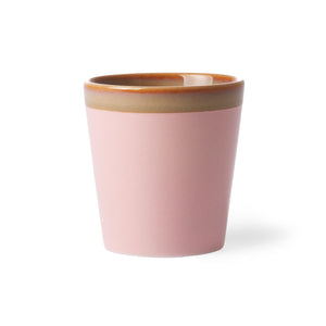 Ceramic 70's Coffee Mug PINK