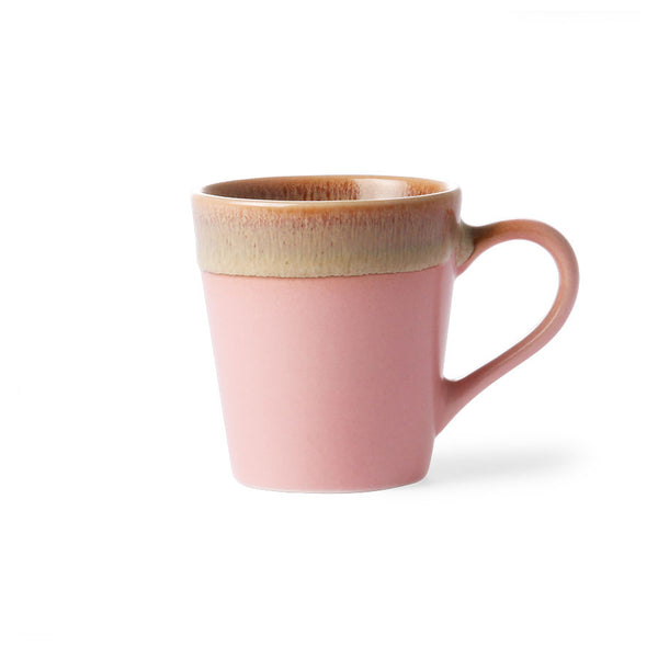 Ceramic 70's Espresso Mug Pink