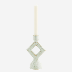 Stoneware Candle Holder Off-White