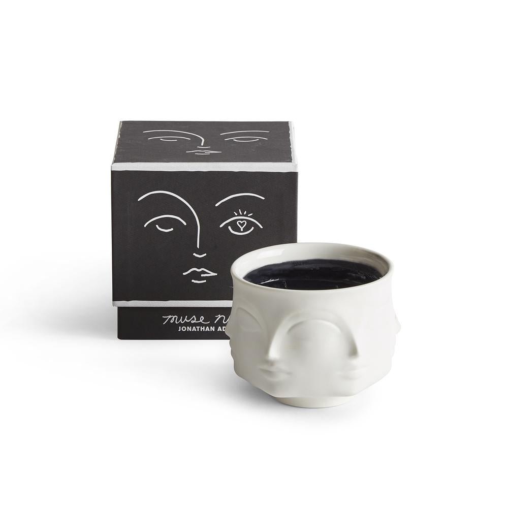 Muse Noir Ceramic Candle By JONATHAN ADLER